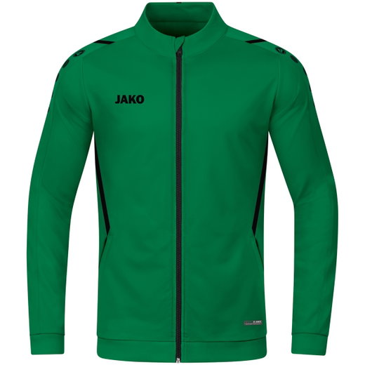 JAKO Trainingsjacke (Polyester) Challenge - Seitentaschen, moderner Look grün Jungen/Mädchen